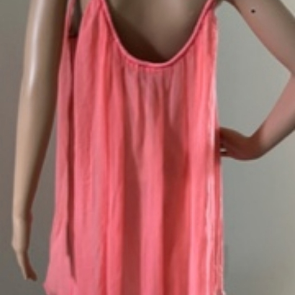Elizabeth and James Sexy Coral Silk Spaghetti Strap Dress  Size M     NWT - Picture 5 of 13